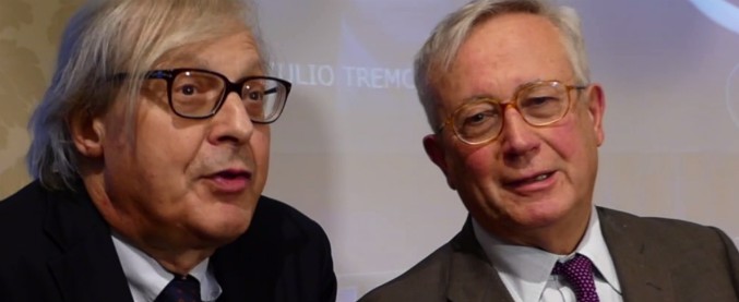 Copertina di Attenti a quei due, Sgarbi e Tremonti in campo con Rinascimento: “Con noi già 137 nomi”. “M5S? Capre”