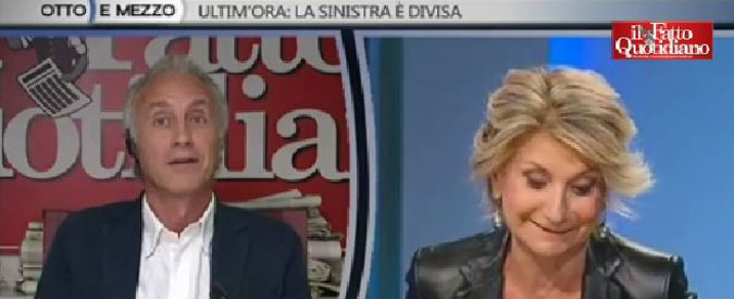 Copertina di Rai, Travaglio vs Ferrario (Tg1): “Polemica Fico-Vespa? Il giornalista ha scelto un contratto da artista o no?”