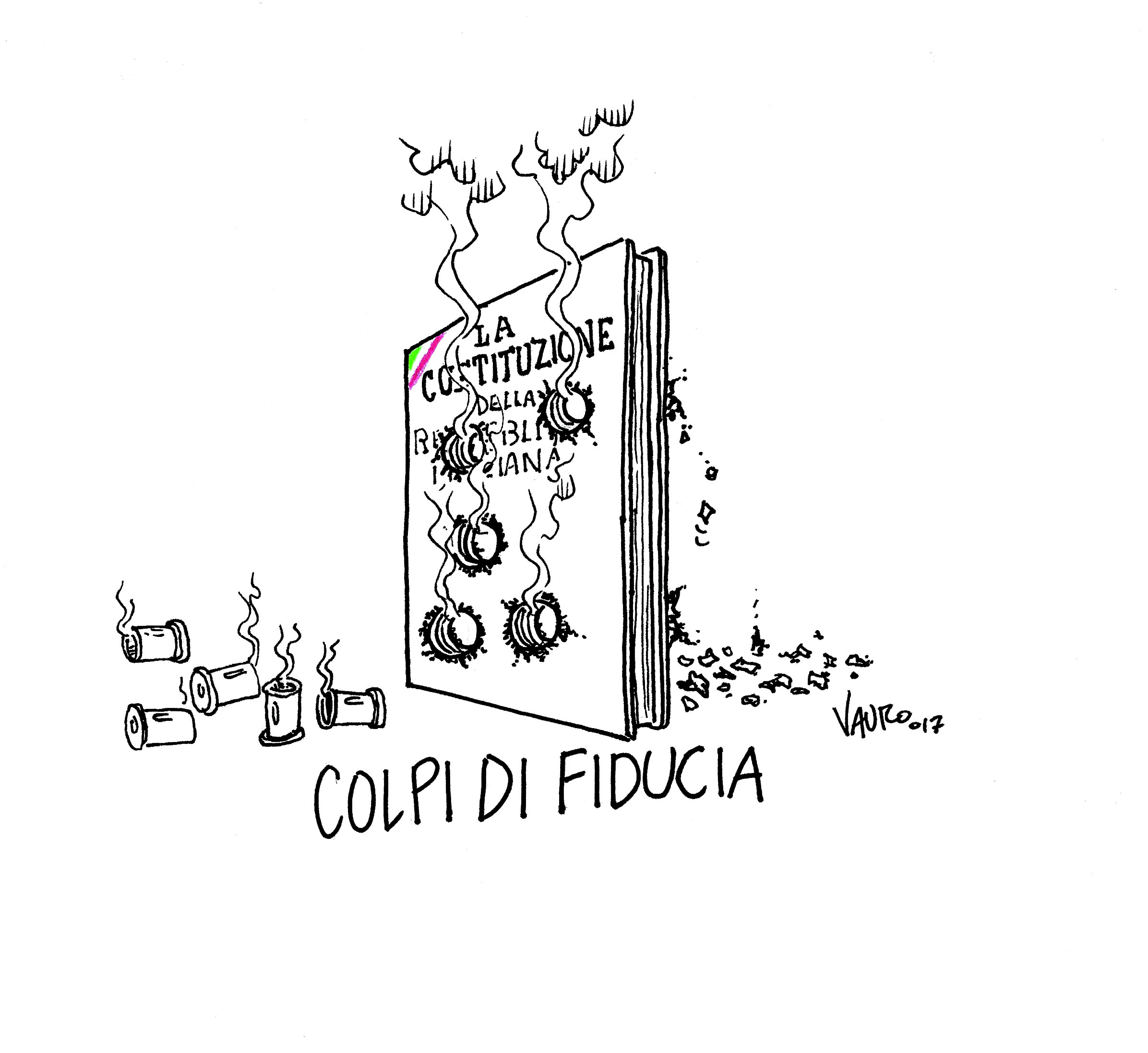 Copertina di La vignetta di Vauro