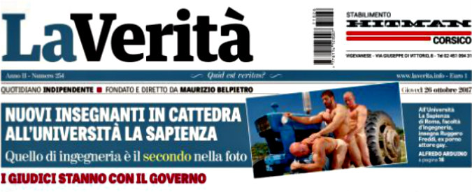 Copertina di Un ex pornoattore gay e un corso di Storia dell’omosessualità, entrambi all’università. La destra esulta
