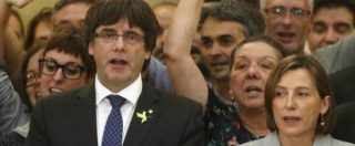 Copertina di Catalogna, ordine d’arresto per la presidente del Parlament Forcadell. Puigdemont: “Governo in esilio in Belgio”