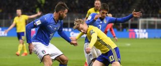 Copertina di Italia-Svezia 0-0: la rimonta non c’è, la nazionale azzurra non andrà ai mondiali di Russia 2018