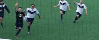 Marzabotto, denunciato per apologia di fascismo il calciatore che dopo un gol aveva esultato con il saluto romano