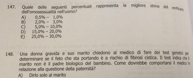 Progress test di Medicina, vogliamo davvero insegnare ai dottori che l’omosessualità ‘si cura’?