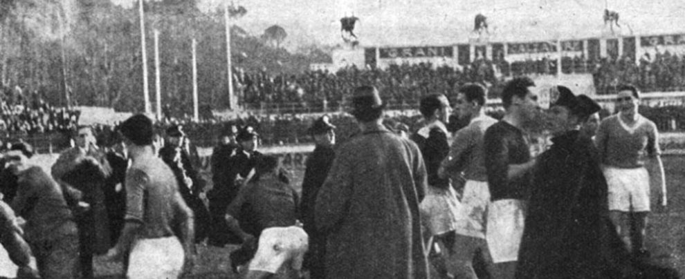 La multa - La rissa al Testaccio costa alle squadre 5 mila lire Anno XV dell’era fascista: e il derby finiva già in rissa