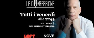 Copertina di La Confessione, stasera su Nove i nuovi ospiti. Gomez: “Perché intervisto Antonio Di Pietro ed Erri De Luca”