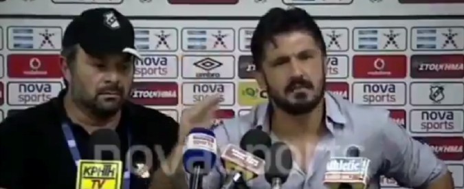 Copertina di Quando Gattuso ringhiava in conferenza stampa, l’indimenticabile performance in Grecia