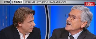 Copertina di D’Alema: “Orfini non si permetta di dire che faccio ridere. Ha l’arroganza di Renzi e del suo gruppetto”. Battibecco con Porro