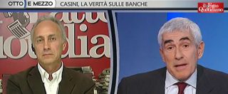 Copertina di Banca Etruria, Travaglio vs Casini: “A che titolo Boschi chiamava banchieri?”. “E’ un problema tra lei e l’ex ministra”