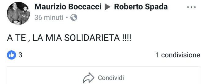 Ostia, l’estremista di destra Boccacci sta con Spada: “A te va la mia solidarietà”. I fan su Facebook: “Giornalista terrorista”