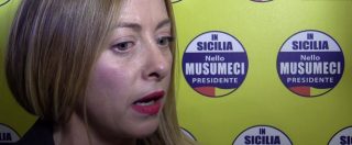 Copertina di Elezioni Sicilia, Meloni (Fratelli d’Italia): “Noi unico argine all’odio distruttivo dei M5S”