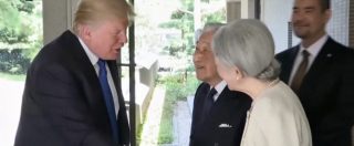 Copertina di Trump ne combina un’altra. The Donald calpesta il cerimoniale davanti all’imperatore del Giappone