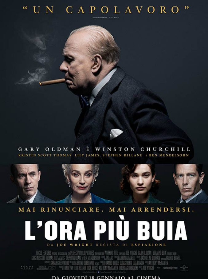 Copertina di L’ora più buia, Winston Churchill vincerà l’Oscar 2018. Gary Oldman fa pulsare il settimo film di Joe Wright