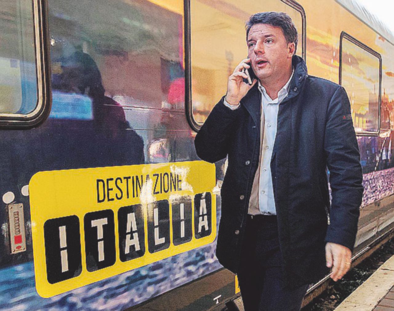Prossima fermata - Il treno con cui Matteo Renzi ha girato l’Italia - LaPresse La campagna “Destinazione Bankitalia”