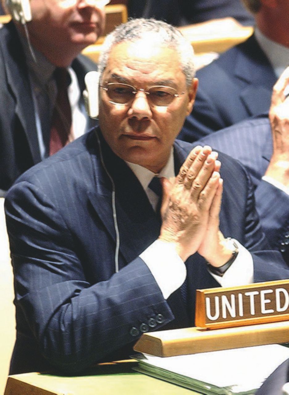 Copertina di 2003, la provetta di antrace di Colin Powell all’Onu