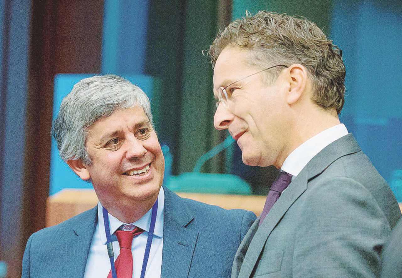 Eurocrazia - Mario Centeno e Jeroen Dijsselbloem Eurogruppo al portoghese. La Bce andrà verso Nord