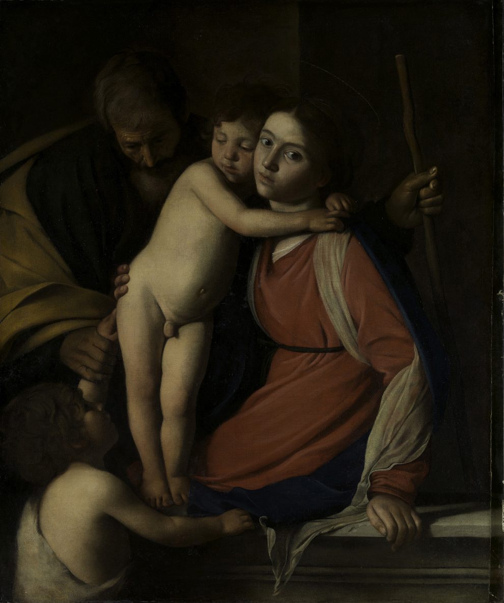 Sacra Famiglia con San Giovannino, 1604-1605. Olio su tela, 260 x 150 cm.  Roma, Basilica di Sant’Agostino Foto Giuseppe Schiavinotto, Roma