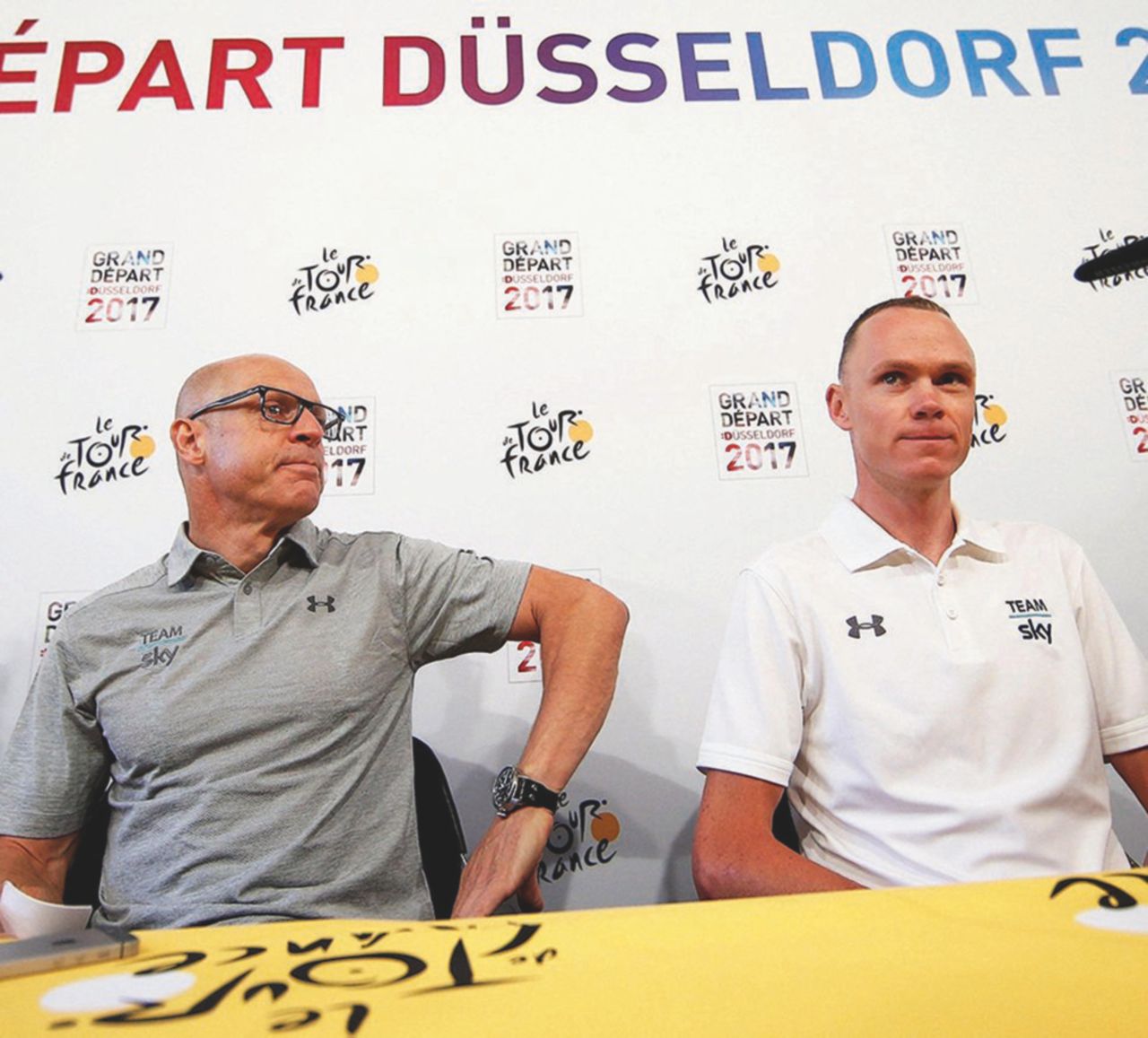 “Vantaggi marginali” - Il manager di Sky Dave Brailsford e Froome (32 anni); la filosofia della squadra britannica è che la cura ai dettagli fa la differenza nei risultati - Ansa Il “re” Froome è positivo: il ciclismo ha il fiato corto