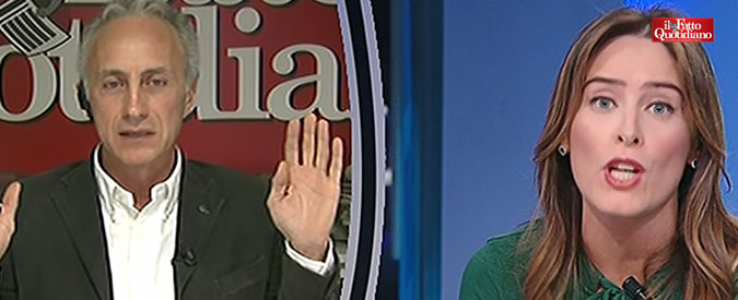 Copertina di Boschi vs Travaglio: “Lei mi odia”. “Ha mentito e in un Paese serio la sua carriera politica finirebbe oggi”