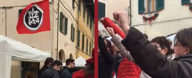 Copertina di Casapound in silenzio ad ascoltare ‘Bella Ciao’. Sindaca di Cascina concede il banchetto, ma queste signore non ci stanno