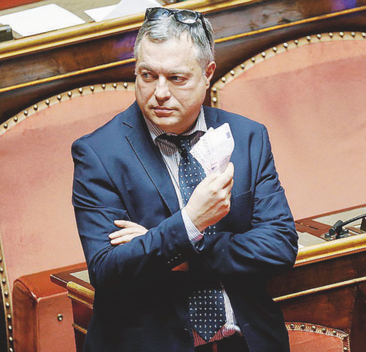 Il senatore di Idea - Andrea Augello è a Palazzo Madama dal 2006, ex Msi, oggi con Quagliariello - Ansa L’uomo che mostra al M5S come si usa l’apriscatole