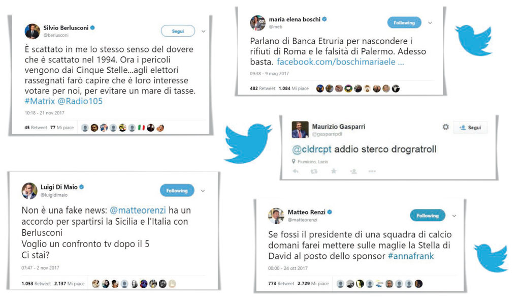 Ecco i venti tweet politici più imbarazzanti del 2017 Ecco i venti tweet politici più imbarazzanti del 2017