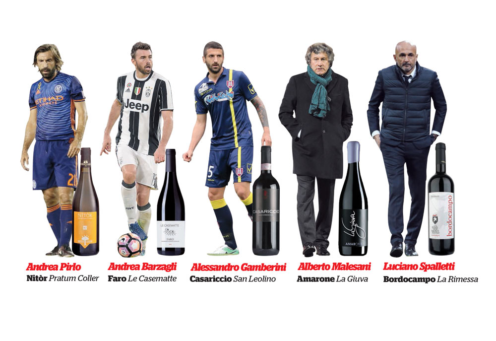 Dal campo di calcio alla vigna. Ora il campione si dà al vino Dal campo di calcio alla vigna. Ora il campione si dà al vino