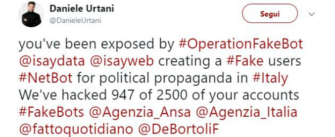 Twitter, un gruppo di hacker entra in quasi mille profili falsi: “Isaydata ne ha creati 2.500 per propaganda politica”