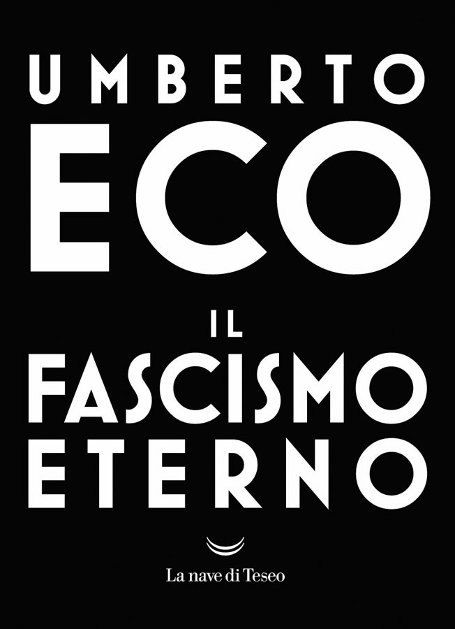 Copertina di Umberto Eco, come si nasce e come si muore di fascismo