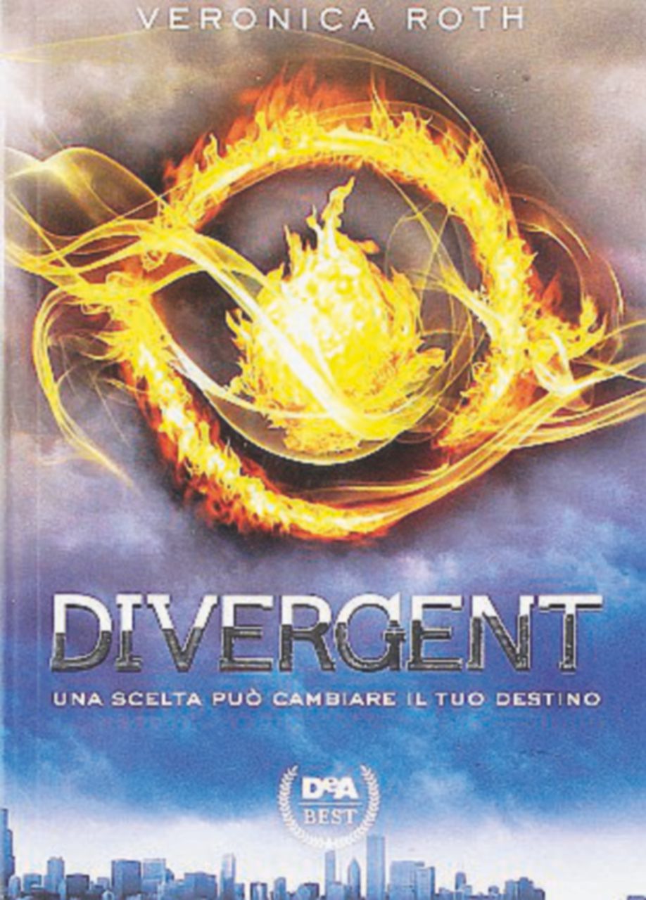 Copertina di “Divergent”, la saga sul futuro della terra