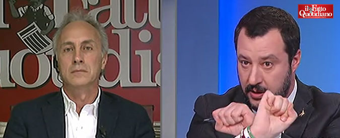 Copertina di Elezioni, Salvini a Travaglio: “Berlusconi? Sarebbe ottimo ministro Esteri”. “Lo ricordiamo quando fece le corna”