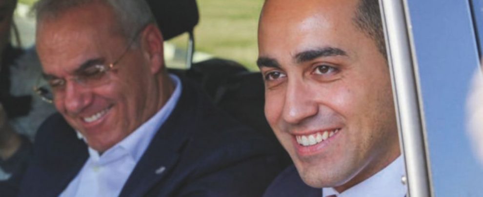 Luigi Di Maio con Enrico Bracalente - Foto di Simone Corazza gentilmente concessa da Cronachefermane.it Nero Giardini dalla Lega ai 5Stelle