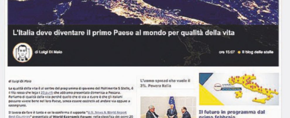 Prima e dopo - A sinistra, il “blog delle stelle”, organo del Movimento; a destra, la nuova veste grafica del sito beppegrillo.it - La “liberazione” di Grillo ricomincia dalla Rete