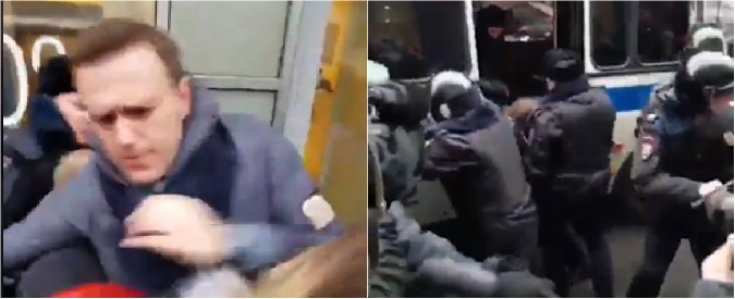 Copertina di Mosca, il senso di Putin per la democrazia. Arrestato il leader dell’opposizione Navalny prima di una manifestazione