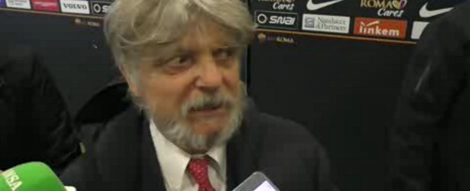 Copertina di Roma-Sampdoria 0 a 1, Ferrero dopo la vittoria: “Lupacchiotti, state vicini alla squadra!”