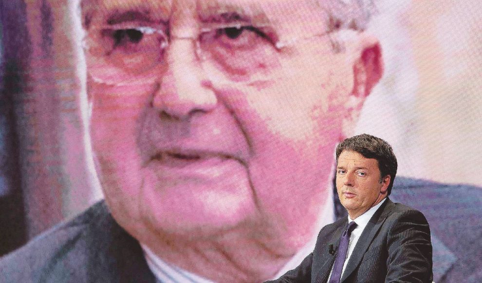 Amici di colazione – L’ex premier Matteo Renzi si fa consigliare dall’editore Carlo De Benedetti – LaPresse