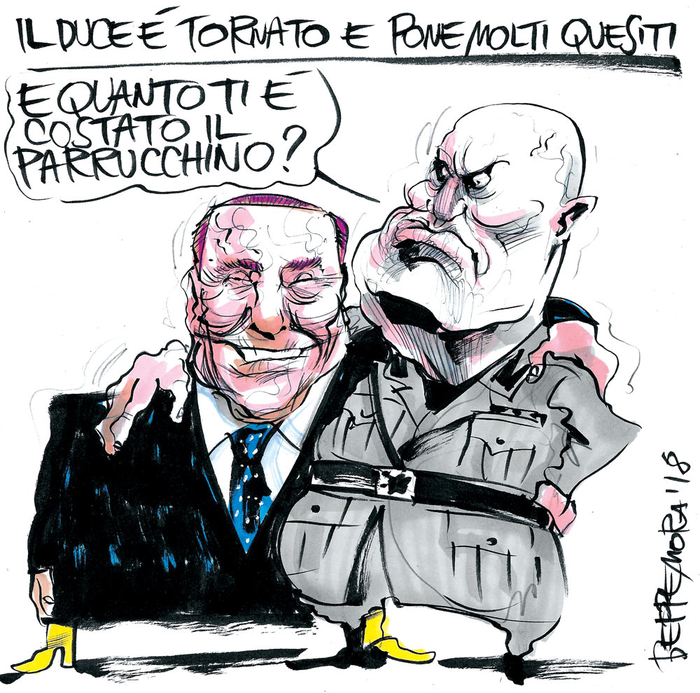 Copertina di La vignetta di Beppe Mora