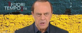 Copertina di Crozza-Berlusconi: “Via 600mila migranti per pericolo di reati. I condannati per frode fiscale invece restino”