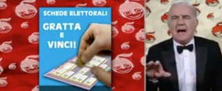 Copertina di Elezioni, Gene Gnocchi: “Contro l’astensionismo ecco la scheda elettorale gratta e vinci”
