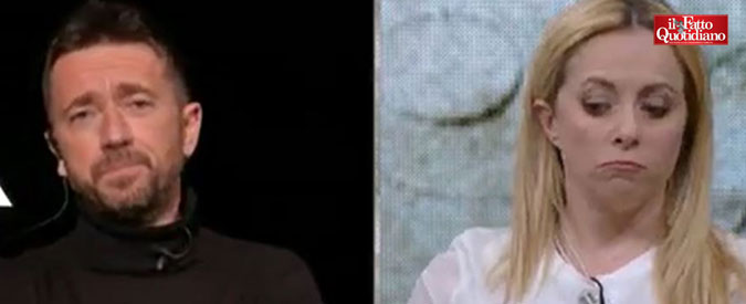 Copertina di Scanzi vs Meloni: “Senza Berlusconi non andate neanche in bagno”. “Senza di lui non sapreste di cosa parlare”