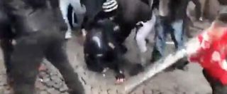 Piacenza, scontri al corteo anti Casapound. Carabiniere accerchiato e picchiato da manifestanti a volto coperto