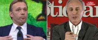 Copertina di Elezioni, Richetti (Pd) vs Travaglio: “M5s bugiardi”. “Renzi e Boschi hanno mentito. Li avete cacciati o candidati?”