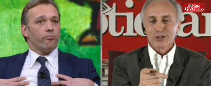 Copertina di Elezioni, Richetti (Pd) vs Travaglio: “M5s bugiardi”. “Renzi e Boschi hanno mentito. Li avete cacciati o candidati?”