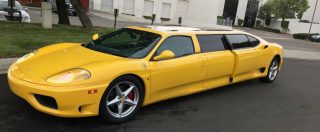 Copertina di Ferrari 360 Modena Limousine va all’asta, ma nessuno la compra – FOTO