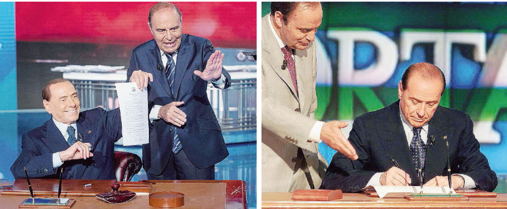 Risultati immagini per Berlusconi scrivania Vespa