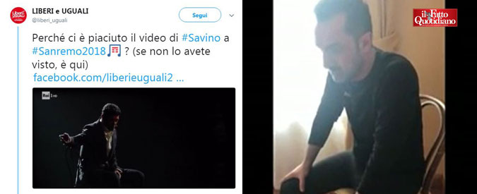 Sanremo 2018, dopo il lapsus di Liberi e Uguali Nicola Savino imita il monologo di Favino sui migranti