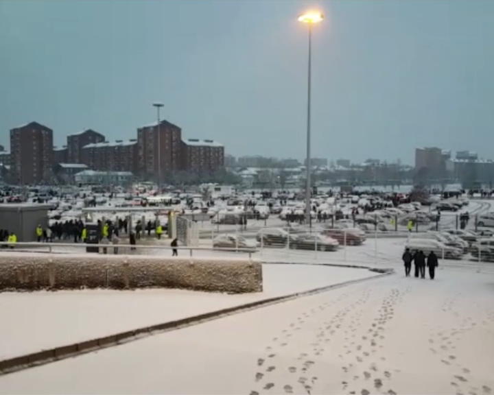 Copertina di Burian a Torino, i tifosi lasciano lo Stadium. Sospesa per neve Juventus-Atalanta