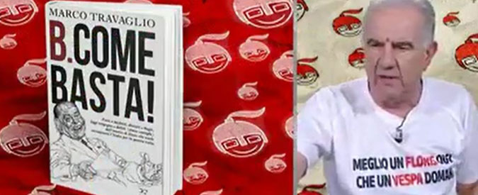 Copertina di Gene Gnocchi: “B. come basta? Berlusconi ha reagito e ha scritto T come Travaglio”