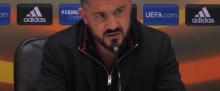Copertina di Europa League, dopo la sconfitta del Milan il ringhio di Gattuso: “Non andremo a Londra in gita”