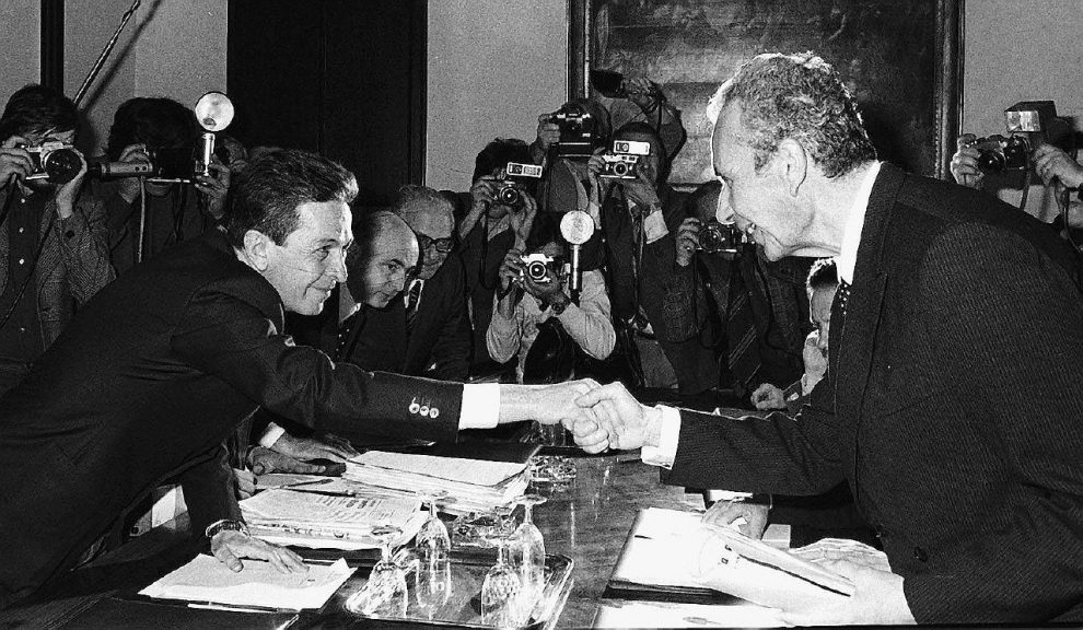 Il compromesso storico â Enrico Berlinguer e Aldo Moro â Ansa